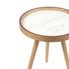 Marwood Round Table Large by De Maison Decor in Classical Design in White Finish