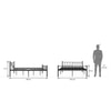 Weaver Metal Queen Size Bed In Black Finish