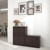 Kamiya Engineered Wood Shoe Rack In Columbian Walnut Finish