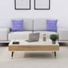Hexa Engineered Wood Coffee Table With Metal Legs In Frosty White