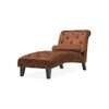 Knup Velvet Chaise Launger in Brown Colour