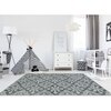 Cara Graphite Geometric Hand-Tufted Wool 6X4 Feet Carpet