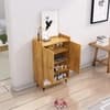 Hexa Red Engineered Wood Shoe Rack in Giant Wood Colour