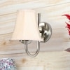 Devansh Steel Wall Mounted Lamp With Off-White Cotton Shade