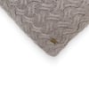 Criss Cross Smokey Grey Decorative Cushion Cover 18 x 18 Inches