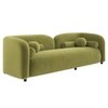 Homro Velvet 3 Seater Sofa in Mint Green Colour