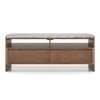 Tavo Solid Wood and Toronto Coffee Table In Antique Amber Finish