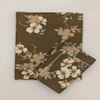 Vera Coffee Floral 290 TC Cotton Flat Single Size Bedsheet with 1 Pillow Cover – Threads