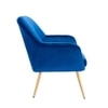 Brodie Metal Accent Chair in Blue Colour