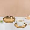 Metalsmith Metal Coaster Set of 4 Gold Finish Table Coasters