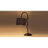 Black cotton Zig Zag Curvy table lamp with Iron Base (SP24)