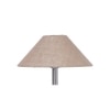Heath Beige Natural Fiber Floor Lamp with Steel Steel Base