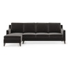 Abbey Sectional Sofa (Colour : Pebble Grey, Cushion : Hard, Seater : Left Aligned 3 Seater + Left Aligned Chaise)