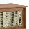 Fujiwara Solid Wood Free Standing TV Unit in Amber Walnut Finish