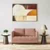 Florence Premium 2 Seater Fabric Sofa in Mocha Mouse Velvet Colour