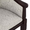 Florence Lounge Chair in Monochrome Paisley Colour