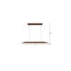 Venus 48 Brown Solid Wood Single Hanging Light