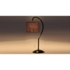 Brown Jute Curvy table lamp with Iron Base (SP17)