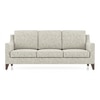 Abbey 3 Seater Fabric Sofa In Monochrome Paisley Colour