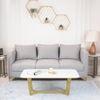 Linden Coffee Table In Stainless Steel Mirror Gold Finish