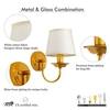 Caden Single Light Antique Brass Wall Light