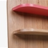 Kiko Story Solid Wood Shelf in Red Cherry Finish