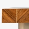 Arrow Solid Wood Coffee Table in Brown Colour