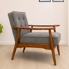 Armari Boucle Fabric Arm Chair in Grey Colour