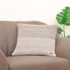 Ombre Moss Knit Pale Whisper Beige  And Ivory Cushion Cover 18X18 Inches
