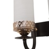 Eliante Wall Lights Mild Steel, Glass & Glass Material Brown,Gold & White Finish