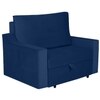 Step  Pull Out Sofa cum Bed  in Navy Blue Colour