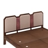 Classic Solid Wood Queen Size Bed Non Storage in Provincial Teak Finish