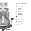 Butterfly High Back Ergonomic Mesh Office Chair in Grey Colour