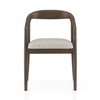 Zen Solid Wood Dining Chair in Danish Walnut Finish