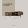 Scandinavian Hamilton TV Cabinet Walnut Finish