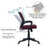 Diicea Mid Back Ergonomic Chair in Maroon Colour