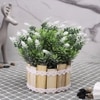 Artificial White Rosemary With Wood Sticks