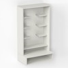 Bluewud Shubh Mini Engineered Wood Prayerut In White Finish