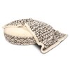 Bohot Aztec Oval Polyester Pets Bed in Beige Colour