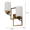 Eliante Modern Wall Lights Glass, Mild Steel & Glass Material Antique & White Finish