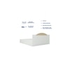 Arisa Engineered Wood King Size Bed In White Finish