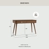 Scandinavian Dover Writing Desk Cocoa Finish