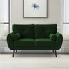 Faro Velvet 2 Seater Sofa in Green Colour