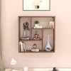 BLUEWUD Javis Engineered Wood Wall Shelve Decor Floating Shelf Display Rack Decorative Hall D�cor for Living Room Bedroom Home Furniture (Brown Maple) (61.5 X 14.8 X 61.5) CM.