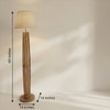 Tall Boy Black Jute Floor Lamp with Black Jute Base