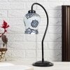 Multicolor Mosaic Glass Curvy Table lamp with Iron Base (EN30)