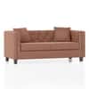 Windsor Premium 2 Seater Fabric Sofa in Mocha Mouse Velvet Colour