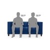 Windsor Sofa Set (Colour: Cobalt Blue, Seater: 3+2+1)