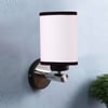 Devansh Metal Electric Wall Light in White & Black Colour with White & Black Shade Count of 1 Light