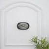 Aqua  Oval Grey Outdoor Wall Light